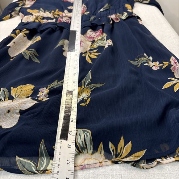 Babydoll Dress Baby Floral S Boho Romantic Long Sleeve Ruffle Waist - Picture 9 of 16